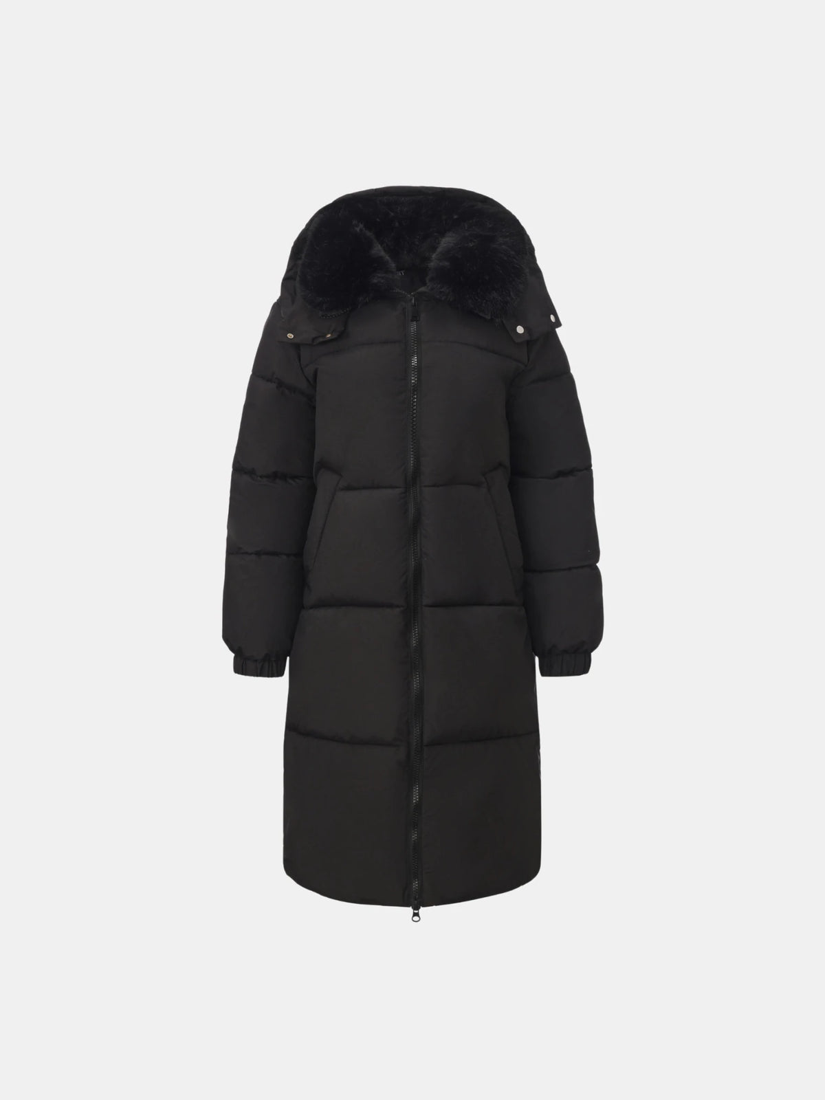 WarmCore™ Faux Fur Collar Long Puffer Jacket - PUFFIT