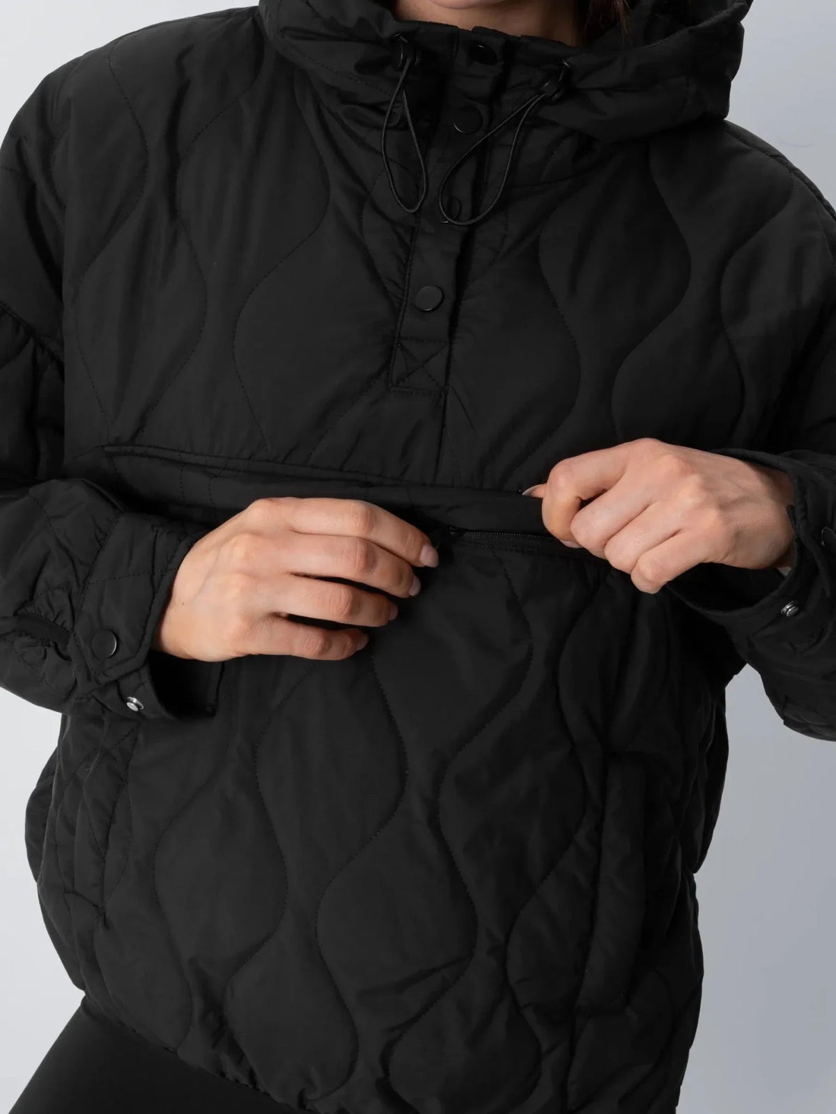 WarmCore™ Kangaroo Pocket Packable Quilted Puffer Hoodie - PUFFITCasual