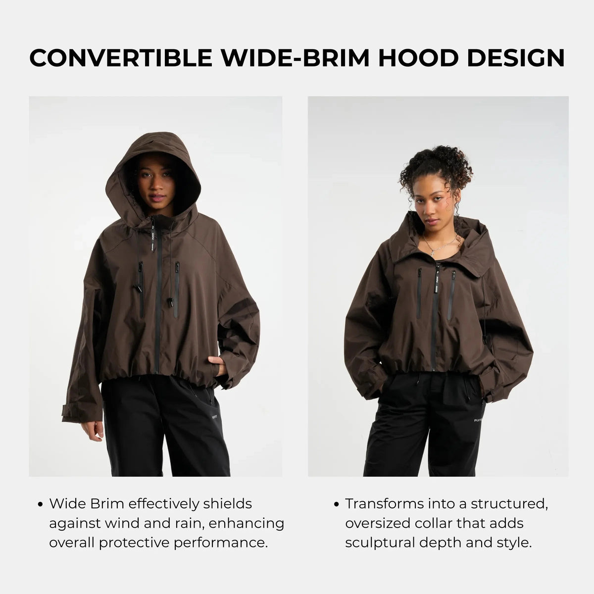 PUFFIT | STM-TEX™ One Size Short Oversized Rain Jacket - PUFFIT
