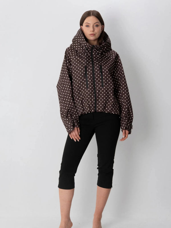 Brown Dot wearing 