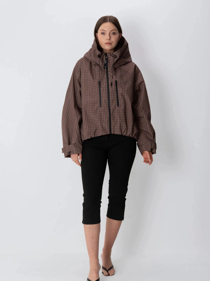 Brown Check wearing 