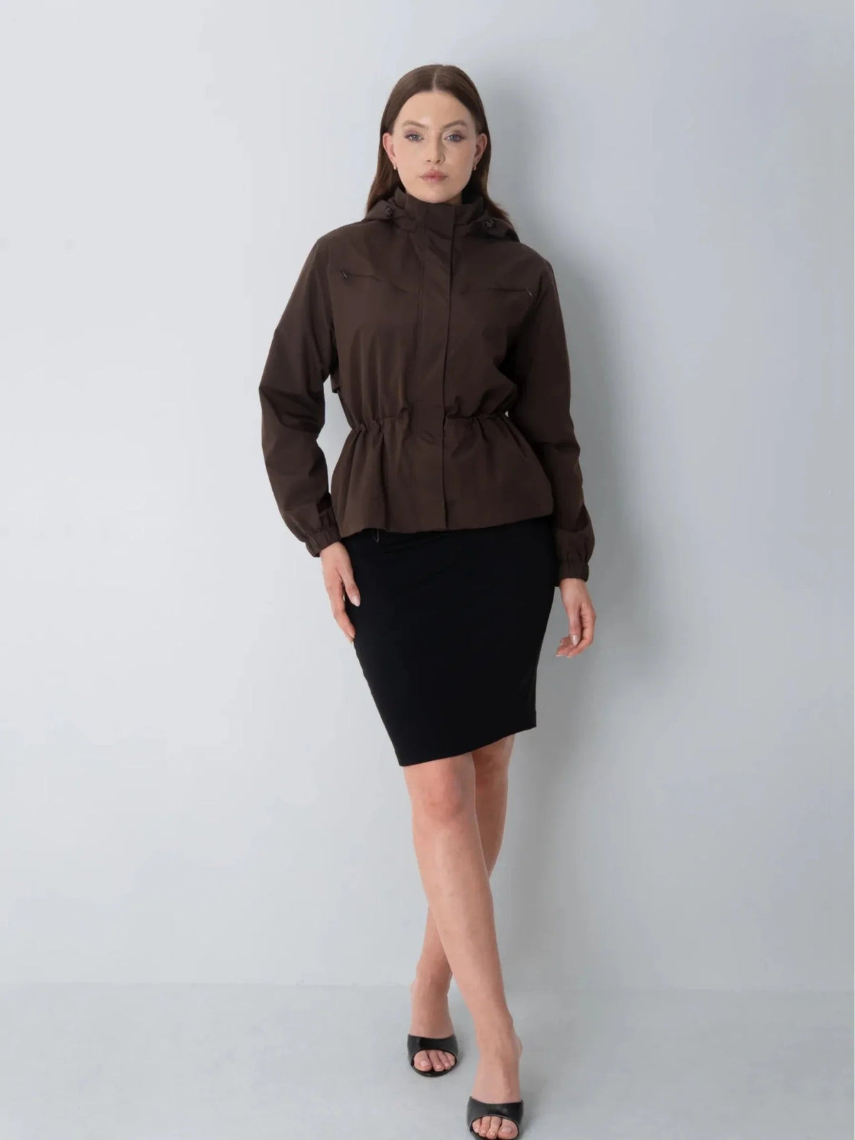 STM-TEX™ Short Drawstring Waist Rain Jacket - PUFFIT