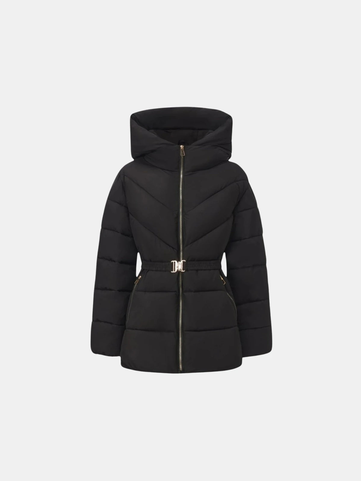WarmCore™ Gold-tone Belted Puffer Jacket - PUFFIT