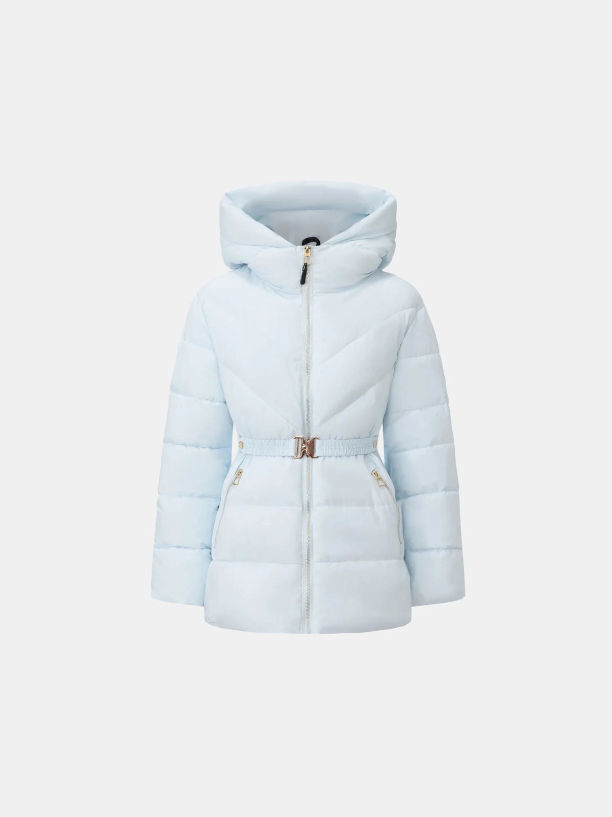 WarmCore™ Gold-tone Belted Puffer Jacket - PUFFIT